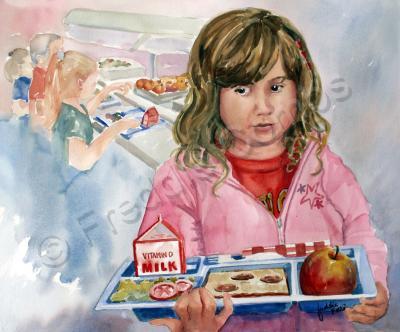 School Days - Thats Not What I Ordered - Watercolor