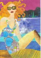 Figurative - Lady Of The Lakes - Collage