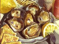 Eat Em Raw - Watercolor Paintings - By Freddie Combs, Realistic Painting Artist