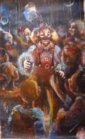 Circus - Clown - Acrylic Paint On Canvas