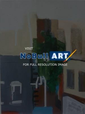 Montreal - City Abstract - Acrylic On Wood Panel