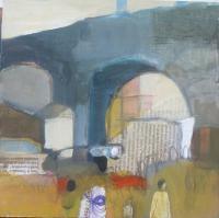Bridge - Acrylic On Wood Panel Paintings - By Ursula Oberholzer-Zerges, Painting-Collage Painting Artist