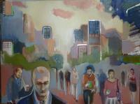 People - Zombieville - Oil On Canvas
