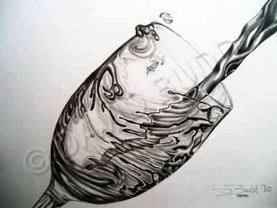 2 - Chardonnay Swirl - Graphite Pencil