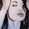 Angelina 2 - Graphite Pencil Drawings - By David Budd, Realism Drawing Artist