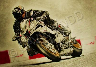 4 - Aprilia Rsv1000 Commission - Mixed Media