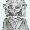 Demon In Suit - Mechanical Pencil Drawings - By Kaname Kaname, Traditional Drawing Artist