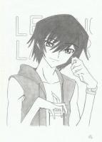 Lelouch Lamperouge - Mechanical Pencil Drawings - By Kaname Kaname, Traditional Drawing Artist