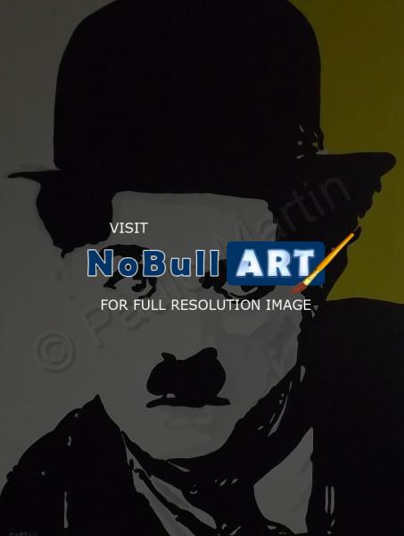 Portrait - Charlie Chaplin - Acrylic
