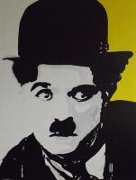 Portrait - Charlie Chaplin - Acrylic