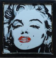 Marilyn - Acrylic Paintings - By Paulo Martin, Pop Art Painting Artist