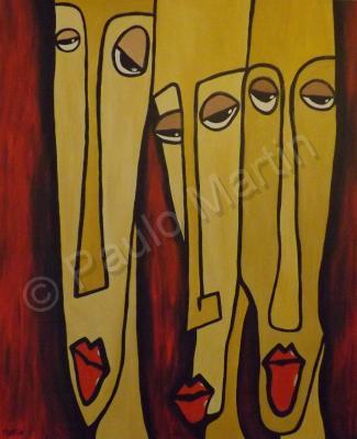 Abstract Face - Pullys - Acrylic