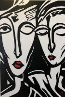 Abstract Face - Pareja - Acrylic