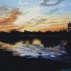 Satisfying Sunset - Acrylic On Canvas Paintings - By Michelle Guerrero, Realism Painting Artist