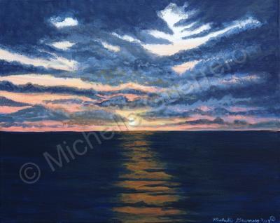 Sunsets - Tangerine Tango - Acrylic On Canvas