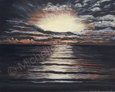 Sunsets - His Glory - Acrylic On Canvas