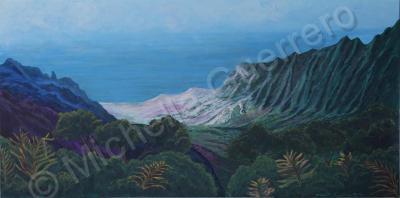 Landscape - Wiamea Canyon Hi - Acrylic On Canvas