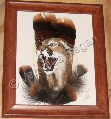 Wild Turkey Feathers - Cougar - Acrylic Wild Turkey Feathers