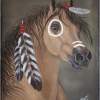 Indian Pony - Acrylic Paintings - By Veronica Regan, Realism Painting Artist