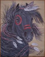 Painted Pony - Acrylic Paintings - By Veronica Regan, Realism Painting Artist