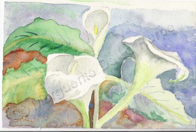 Floral Watercolour - Lilies Of The Valley - Water Colour