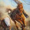 The Roper - Oil Paintings - By Elizabeth Cockrell, Post Western Painting Artist