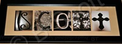 Digital Alphabet - Framed Name - Digital Photography