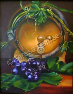 Still Life - The Barrel - Oil On Canvas