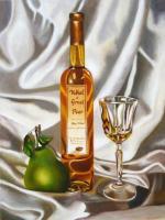 What A Great Pear - Oil On Canvas Paintings - By Teresa Ramsey, Realism Painting Artist