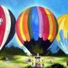 Glowing Night - Oil On Canvas Paintings - By Teresa Ramsey, Realism Painting Artist