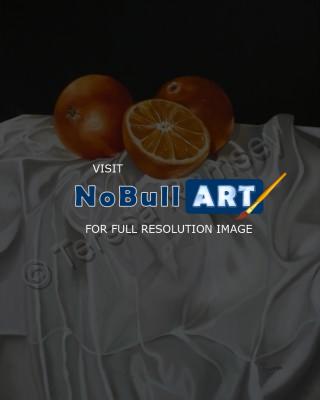 Still Life - Sweet Oranges - Oil On Canvas