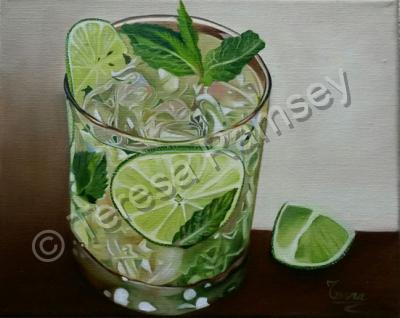 Still Life - Mojito - Oil On Canvas