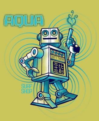 Screen Printed Designs - Aquabot - Screen Print