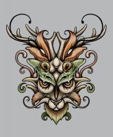 Forest Creatures - Screen Print Digital - By Billy Thomas, Graphic Design Digital Artist