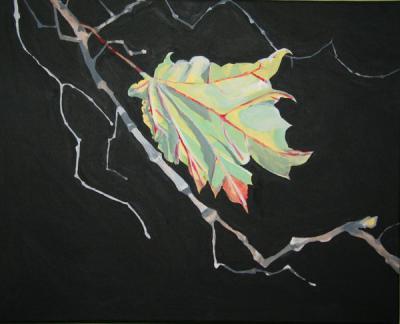 Work Series - The Last Leaf - Acrylic On Canvass