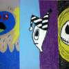 Joker - Oil Pastel Pencil Mixed Media - By Cadon Curry, Random Mixed Media Artist