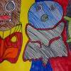 Brands - Pencil Marker Mixed Media - By Cadon Curry, Random Mixed Media Artist