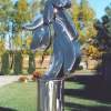 Geisha - Metal- Stainless Steel Sculptures - By Richard Warrington, Impressionistic Sculpture Artist