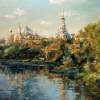 Torzhok Town St Boris And Glebs Monastery - Oil On Canvas Paintings - By Artemis Artists Association, Impressionism Painting Artist