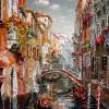 Venice Sunny Day - Oil On Canvas Paintings - By Artemis Artists Association, Impressionism Painting Artist