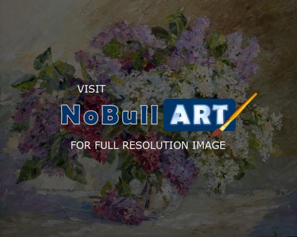 Stillife - Lilac Bouquet - Oil On Canvas
