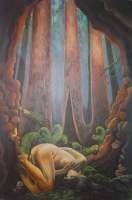 Surreal Figurative - Gentle Giants - Acrylic And Oil On Canvas