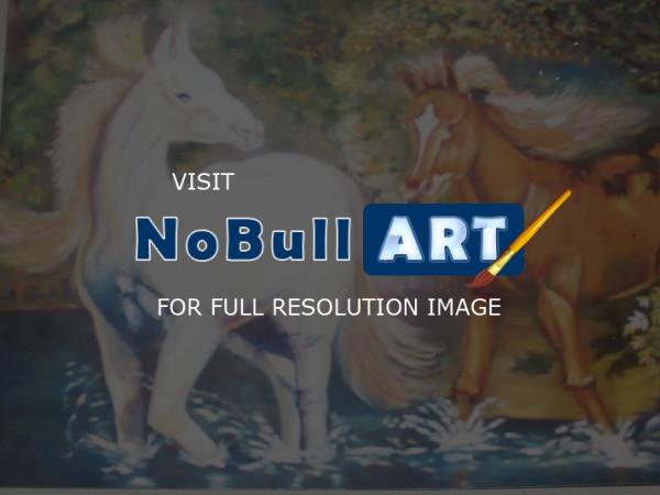 Oil Paintings - Horses - Oil