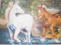 Horses - Oil Paintings - By Anela Kanwal, Oil Painting With Brushes And  Painting Artist