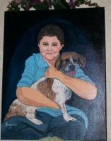 Cody  Harley - Acylic Paintings - By Randy Boyett, Portrait Painting Artist