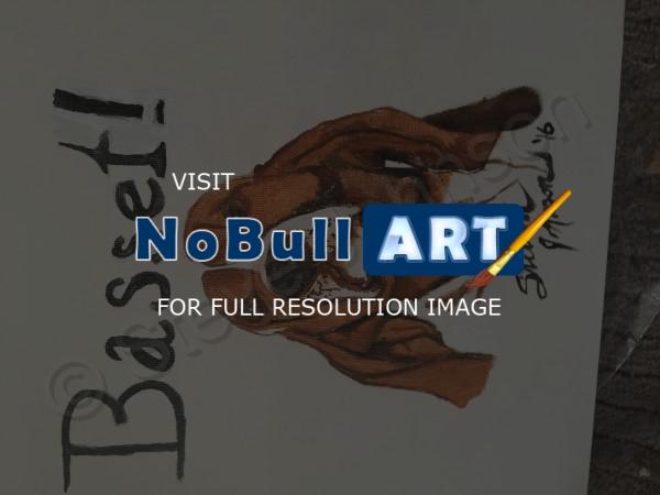 Acrylics - Basset Hound - Acrylic