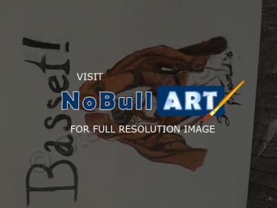 Acrylics - Basset Hound - Acrylic