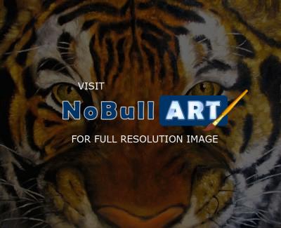 Animals - Tigers Mask Oil Painting - Oil Canvas