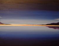 Blue Landscape - Acrylic Paintings - By Paul Warren, Lanscape Painting Artist