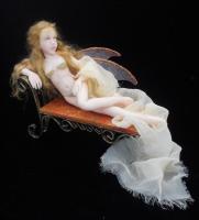 Clear Wing Faerie - Mixed Media Sculptures - By Cheri Hiers, Ooak Faeries Sculpture Artist